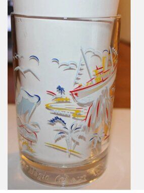 Walt Disney 25th Anniversary Character Glass Goofy Remember the Magic 1996